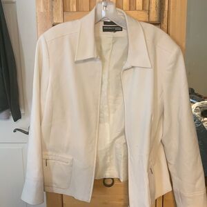 Off white, cream jacket.